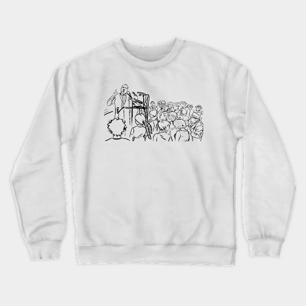 Martin Luther King Jr Crewneck Sweatshirt by Tamie